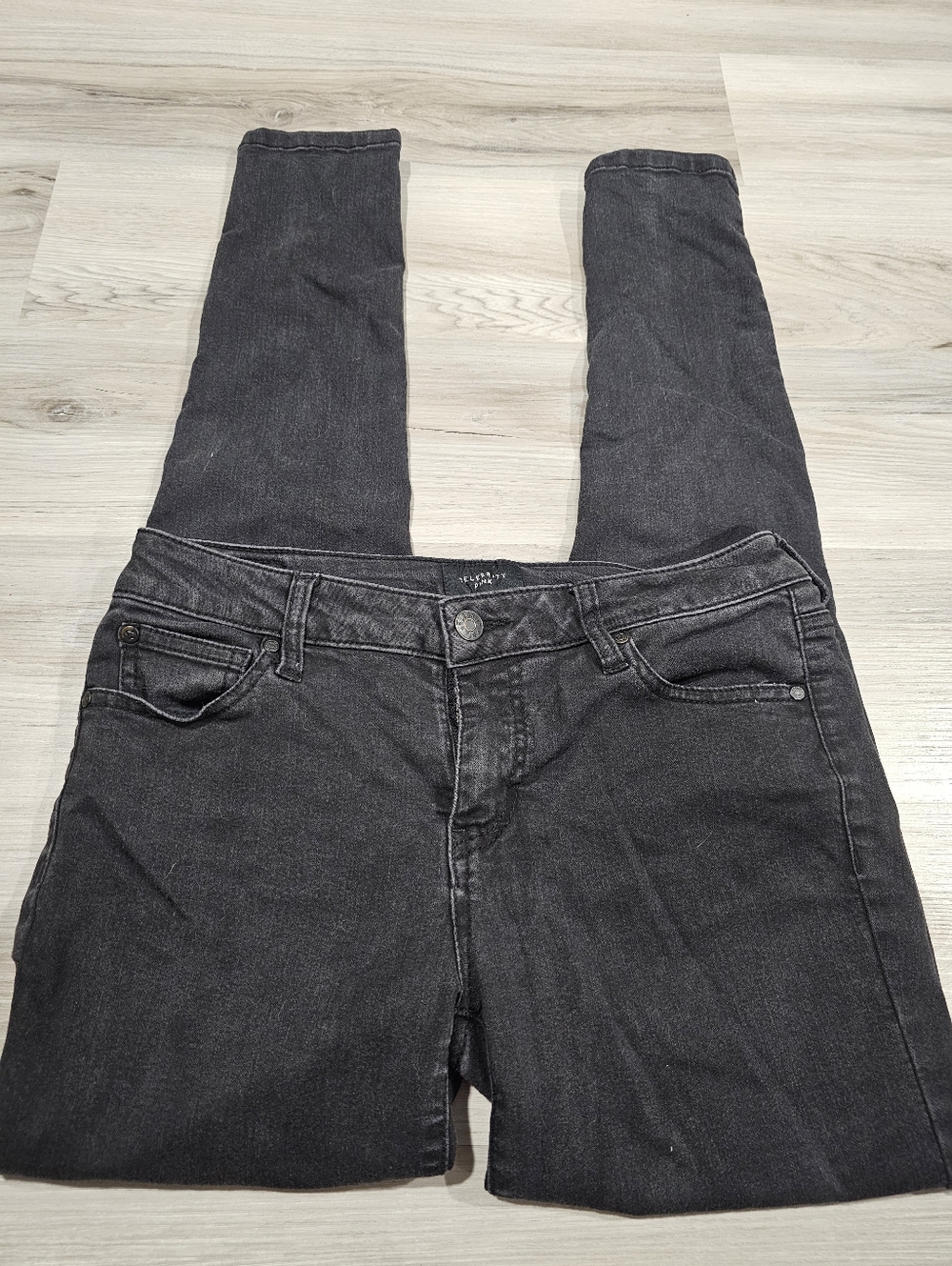 Celebrity Pink Women's Charcoal Dawson Super Skinny Jeans